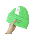 Pikkukuva 2 / 2: Neulotu Hattu Syksy Talvi Lämmin Hattu Fluoresoiva G Fluorescent Green prada One size