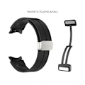 Miniatyrbillede 6 af 7: No Gap Silikonrem til Samsung Galaxy Watch 5/4 40mm 44mm 5 Pro 45mm Original Magnetisk armbåndsrem til Watch 4 Klassisk rem light gray