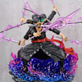 Miniatyrbilde 7 av 8: One Piece Anime Figur 39 cm Roronoa Zoro Ashura Action Figur T