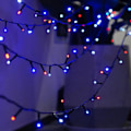 Pikkukuva 3 / 5: Ljusa 66FT 200 LED jouluvalot, jouluvalosarjat Liitä Punainen Valkoinen ja Sininen Red White and Blue 200 LED