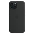 Magsafe-kompatibelt silikonskal för iPhone 15 - Röd Svart[JUN] iPhone 15 Black