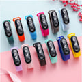 Miniatyrbillede 3 af 3: Børne 3D søde tegnefilm digitale ure Vandafvisende sport LED Light blue