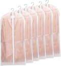 Plastplaggpåsar med dragkedja, 6-pack 60x140cm[JUN] White 60x140cm