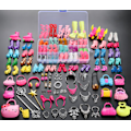 Miniatyrbild 1 av 5: 1 set 30 cm Barbie docka skor, väskor, kläder, accessoarer,