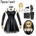 Death Note Misa Amane Anime Cosplay -asu & Uniformusetti [JUN] Costume+Wig 3XL