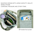 Miniatyrbillede 6 af 10: Canvas Tote Taske Multi-lomme KHAKI - høj kvalitet[ch] Khaki