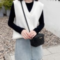 Pikkukuva 6 / 8: Mode Casual Crossbody-laukut naisille, ylelliset tupsut White