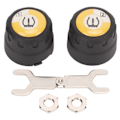 Miniatyrbild 1 av 8: Bluetooth TPMS 2 Externa Sensorer Realtids Däcktrycksövervakningssystem med Alarm för Motorcykel 0.2