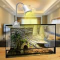 Reptil Värmelampa med 2 E27 Lampor Fullspektrum UVA+UVB 25W[JUN]