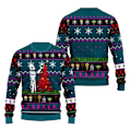 Miniatyrbilde 3 av 5: Santa Darth Vader Julstygg Genser Star Wars The Mandalorian Menn Pullover Klær Høst Vinter Dame Genser stil 2 style 2 XL