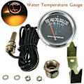Miniatyrbillede 2 af 4: 52 mm Vandtemperaturmåler 38-104°C Gult Lys DC 12V Mekanisk Tilbehørspeger Motorinstrument (Sort)