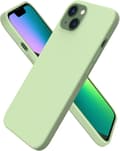 Flytande silikonfodral för iPhone 13 6.1\" - Ultratunt helkroppsstötskydd [JUN] Green Cair