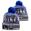 Miniatyrbilde 2 av 5: NFL Unisex Akrylhette for Voksne, med Fleecefôr, One Size Indianapolis Colts