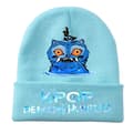 Kpop Demon Hunter Stickad Mössa - Bekväm Upprullad Kant Ullhatt för Kallt Väder[JUN] One size Blue-3