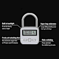 Miniatyrbillede 2 af 4: Smart tidslås, 99 timers Max Timing Lock med LCD-skærm Multifunktions elektronisk rejsetimer AY -t