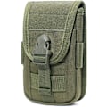 Miniatyrbillede 1 af 5: Taktisk Molle Bæltetaske Militær Taljetaske Multifunktionel Telefontaske Vandring Jagt CS, Grøn