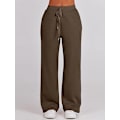Miniatyrbilde 3 av 7: Dam 2-delt treningsdraktsett, Romslig Loungewear, Sportetøy Brun Brown 2XL
