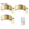 Fjernkontroll Bildelys med 100 Lumen, Dimbar, 3 Moduser, Batteridrevet, Ingen Boring, Gullfarget[JUN] 3pcs golden