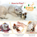Miniatyrbild 4 av 8: Kattungeleksak med kvittrande fågel, interaktiv kattleksak med kvittrande ljud Melodi Jaga fågelleksaker för katter att leka ensamma