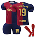 Miniatyrbild 1 av 2: 2024-2025 Barcelona Home barnfotbollströja nr 19 Yamal 26