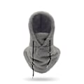 Miniatyrbilde 1 av 2: Sherpa Hood Skimaske Vinter Balaclava Kaldt Vær Vindtett Justerbar Varm Hodeplagg Deksel Hatt Caps Halsduk Grey