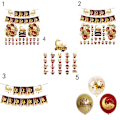 Miniatyrbild 3 av 10: EID MUBARAK Ramadan Fest Dekoration Banner Ballonger set 2(include 18 balloons)