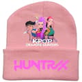 Kpop Demon Hunter Hue med Bukket Skygge - Blød Strikket Vinterhat [JUN] One size Pink-7