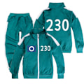 Miniatyrbild 1 av 2: Squid Game Säsong 2 - Jacka och Byxor Outfit för Barn Överlevnadsspel Present #230 #230 #230 150cm