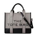 Miniatyrbillede 4 af 4: 2024 Ny Dame Stofftaske, Trendy PU Læder Håndtaske, Tophåndtag Håndtaske, Casual Crossbody Taske GRÅ GRAY (20cm<Max Length<30cm)