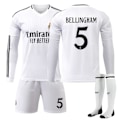 Miniatyrbillede 1 af 2: Real Madrid Børne Hjemmebanetrøje 2024-2025 Efterår & Vinter Nr 5 Strømper L BELLINGHAM No 7 Sokker No 7 socks L