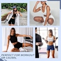 Miniatyrbillede 3 af 4: Yoga Shorts, dame shorts, sidelommer med telefonlomme, høj talje, yoga fitness, træningsbukser, underdele, hvid sort black XXL