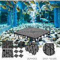 Miniatyrbilde 3 av 5: Akvariebunnfilter - Under Grus Filterplate 15x15cm - Isolerende Skillevegg, Lett å Klippe og Installere
