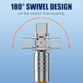 Miniatyrbild 5 av 8: 120W 6A 180 Graders Rotations Super Snabbladdnings Datakabel Typ-C Blå Blue Type-C[1.5m]