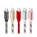 5-pakning 2m Flettede Lightning-kabler for iPhone - Lading og datasynkronisering