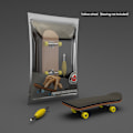 Pikkukuva 1 / 5: Sormiskeittilauta Puinen Grip Deck Lelu Ammattimaiset Temput Fi Keltainen Yellow One Size