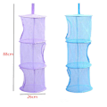 Miniatyrbilde 3 av 10: Hengende oppbevaringsveske 3-lags Mesh Nett Barn Baderom Organizer Green
