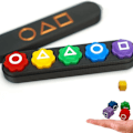 Miniatyrbillede 3 af 3: Squid Game 2 Gonggi & Etui Koreansk Sort M