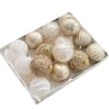 Sæt af julekugler i festlig champagne guldfarve [JUN] 3pcs 8cm