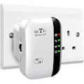 Miniatyrbillede 1 af 6: 2024 Nyeste WiFi-forlænger, WiFi-forstærker, WiFi-repeater, dækning op til 3000 kvm, tilslut 45 enheder, internetforstærker hvid