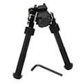 Miniatyrbild 2 av 5: Tilt 360 graders roterande V8 Bipod justerbar skena montering rotationsadapter stativ för utomhusjakt Svart