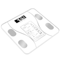 Miniatyrbilde 1 av 10: Digital baderomsvåg Kroppsfett BMI-monitor HVIT White