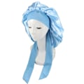 Pikkukuva 1 / 5: Silk Bonnet Luonnollisille kiharoille - Satininen Unihattu light blue