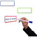 Miniatyrbild 3 av 5: 54-pack whiteboardmagneter, 9 färger - 29 x 79 mm - Skrivbar magnet