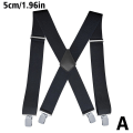 Miniatyrbild 1 av 11: Svarta justerbara hängslen Herr Unisex byxor Elastic Sch black oen-size