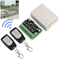 Pikkukuva 1 / 5: 4-kanavainen 443MHz langaton RF-kaukosäädin relekytkin 2 vastaanottimella