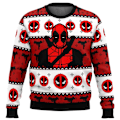 Miniatyrbild 1 av 5: Ny höst/vinter Nytt mode Street Sports Toppar Jultröja Deadpool Jolly Red Guy Hot Rea O-Neck Pullover Santa Claus style 9 style 9 2XL