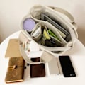 Miniatyrbild 3 av 5: IC Tygväska med flera fickor med dragkedja, Japansk handgjord handväska i canvas med fack, Multifunktions Crossbody Shouder Bag Bag Work