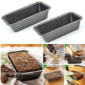 Miniatyrbild 3 av 5: 2 st Brödformar för bakning, Non-stick kolstål brödpanna, Bricka för Rostat bröd, Form för Kaka, Limpa, Bakelse, Rostat bröd, Bo