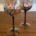 Miniatyrbild 7 av 9: Fyra Säsonger Träd Vinglas Säsongsglas Koppen VÅR VÅR spring