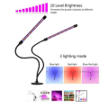 Miniatyrbillede 2 af 5: Plantelampe / plantelys med 2 fleksible LED lysrør